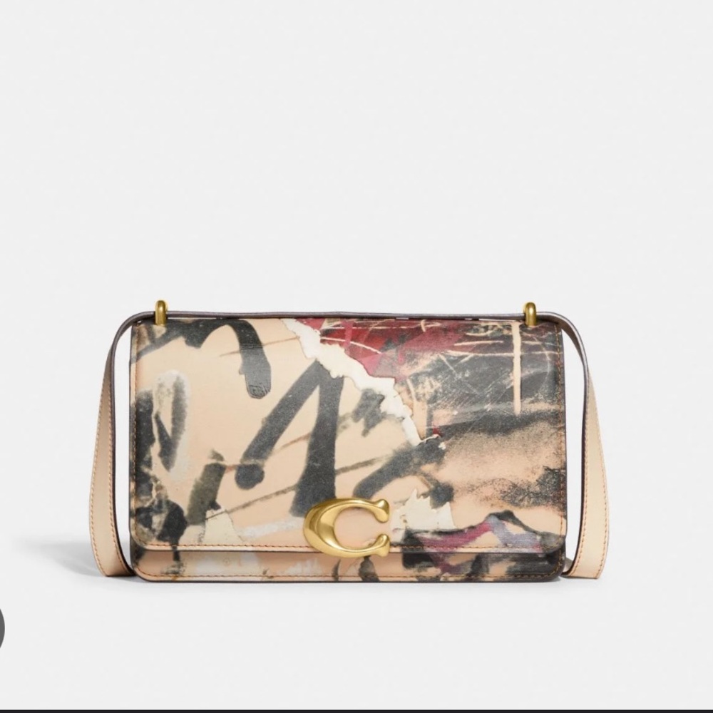 Coach Limited Addition Mint + Serf Bandit Shoulder Bag in Graffiti Print